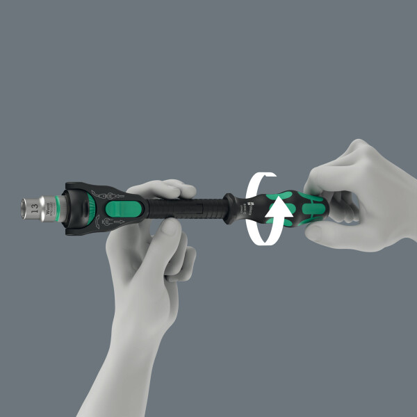 Wera 05135882001 8000 C Black Edition Zyklop Speed Ratel - 1/2"- 277mm - Detailed view of the product