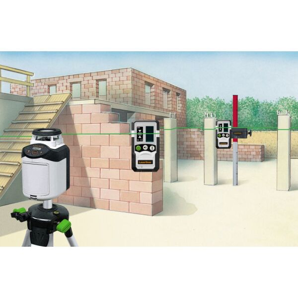 Laserliner SmartLine-Laser Set 360 Incl. Statief En Ontvanger In Tas - Groen - 30m - 2 Lijnen - Detailed view of the product