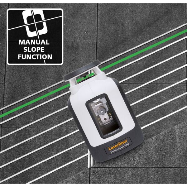 Laserliner SmartLine-Laser Set 360 Incl. Statief En Ontvanger In Tas - Groen - 30m - 2 Lijnen - Detailed view of the product