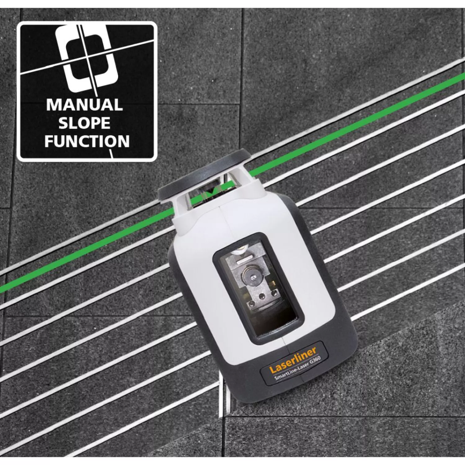 Laserliner SmartLine-Laser Set 360 Incl. Statief En Ontvanger In Tas - Groen - 30m - 2 Lijnen thumbnail 4