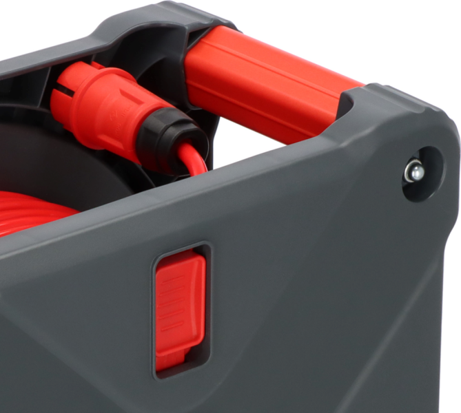 Brennenstuhl Professional KA 3210 Bouwplaats Cube 5- Voudigkabelhaspel H07BQ-F 3G2.5 - IP44 - 33m - Rood - Detailed view of the product