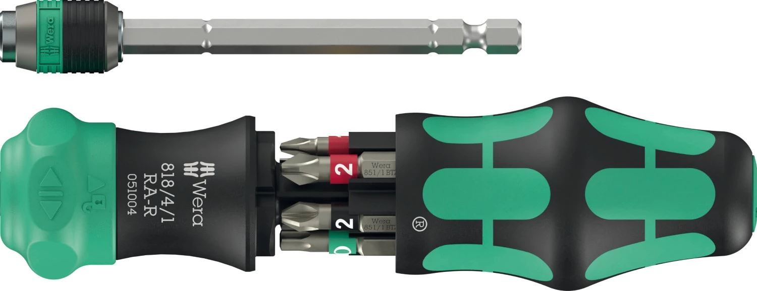 Wera 05051513001 Kraftform Kompakt 20 RA-R Bitschroevendraaier - 6 In 1 Multi-bit - Met Ratelfunctie