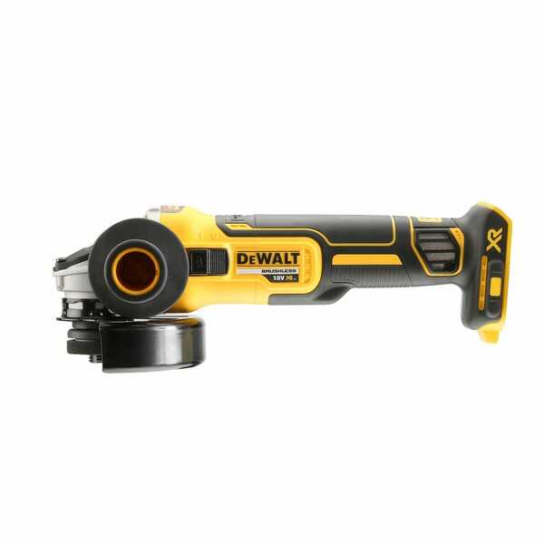 DeWALT DCG405NT 18V Li-ion XR Accu Haakse Slijper Body In TSTAK - 125mm - Koolborstelloos - Detailed view of the product