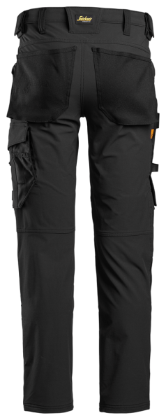Snickers 6371 AllroundWork Full Stretch Werkbroek - Zwart - Maat 052 - Detailed view of the product