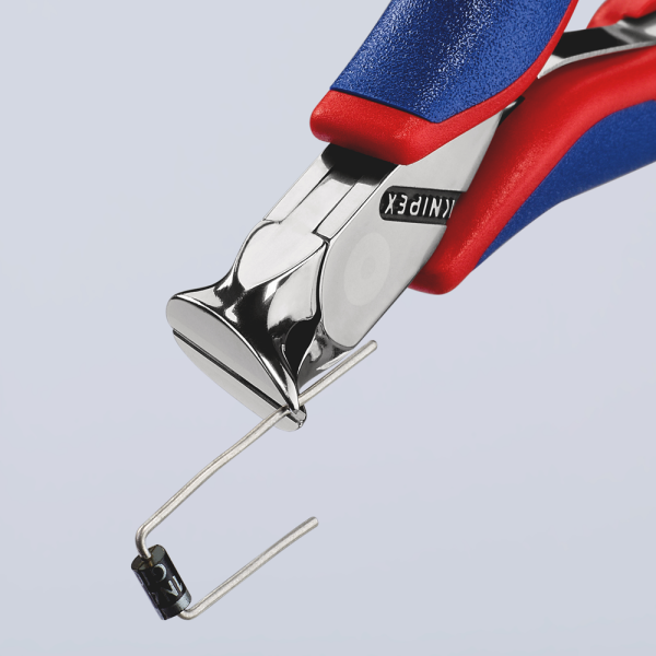 Knipex 6212120 Voorsnijtang Met Schuine Kop - Elektronica - 120mm - Detailed view of the product