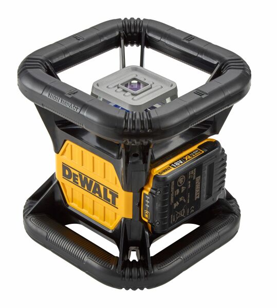 DeWALT DCE079D1R 18V Rotatie Laser Set Incl. Ontvanger In Koffer - Rood - 76m - IP67 - Detailed view of the product