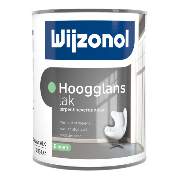 Wijzonol Hoogglanslak Interieur Terpentineverdunbaar - Op Kleur Gemengd - 1L