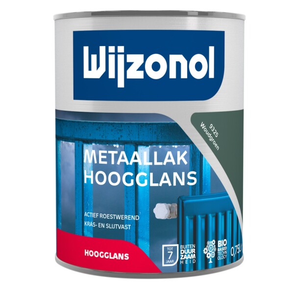 Wijzonol Metaallak Hoogglans 9325 Woudgroen