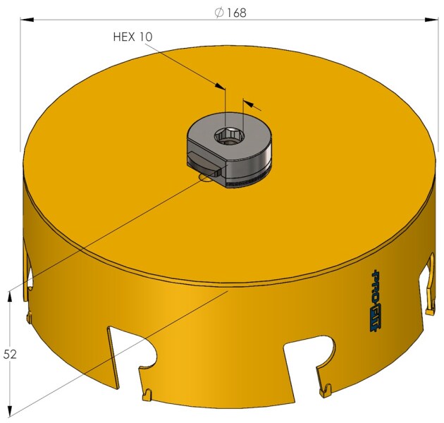 ProFit 9081168 Multi Purpose Gatenzaag - 168mm - Detailed view of the product
