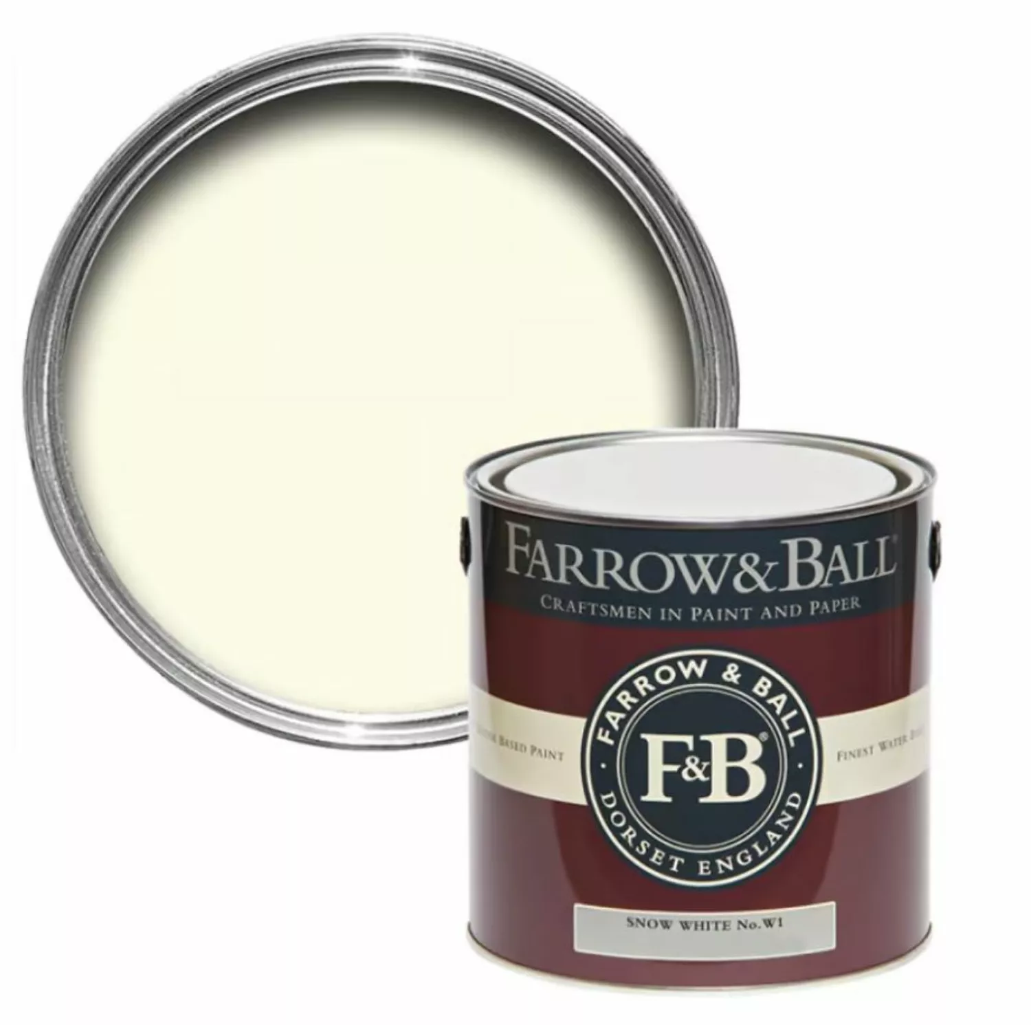 Farrow&Ball Exterior Eggshell Snow White No. W1 - 0,75L