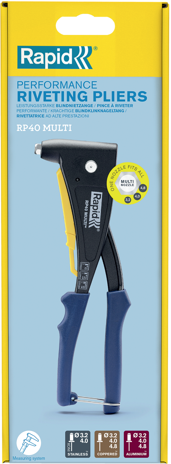 Rapid RP40 Multi Blindklinknageltang - 3,2 / 4,0 / 4,8mm thumbnail 3