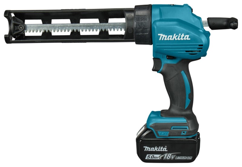 Makita DCG180RTEX 18V Li-Ion Accu Lijm- En Kitspuit Set (2x 5.0Ah Accu) Incl. Kokerhouder- En Worsthouder In Koffer - Detailed view of the product