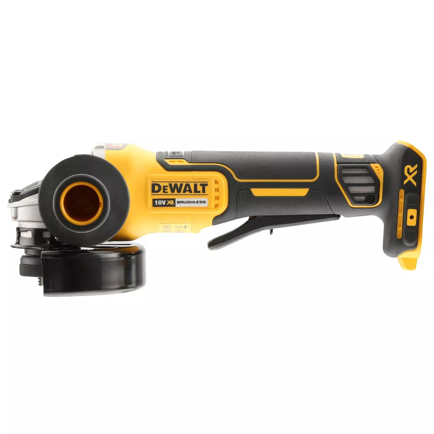 DeWALT DCG413N 18V Li-ion Accu Haakse Slijper Body - 115mm - Koolborstelloos thumbnail 2