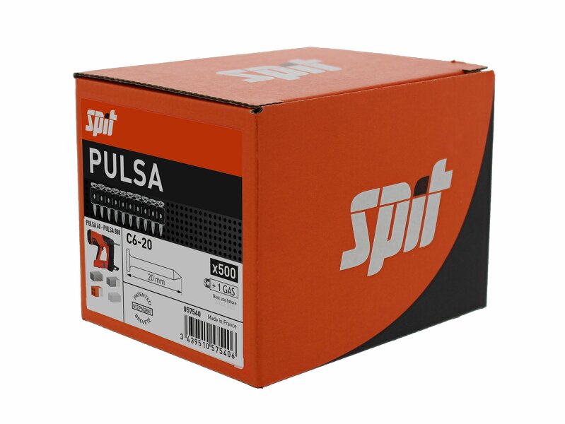 Spit 057540 Pulsa Nagel Incl. Gas - C 6/20 (500st) - Detailed view of the product
