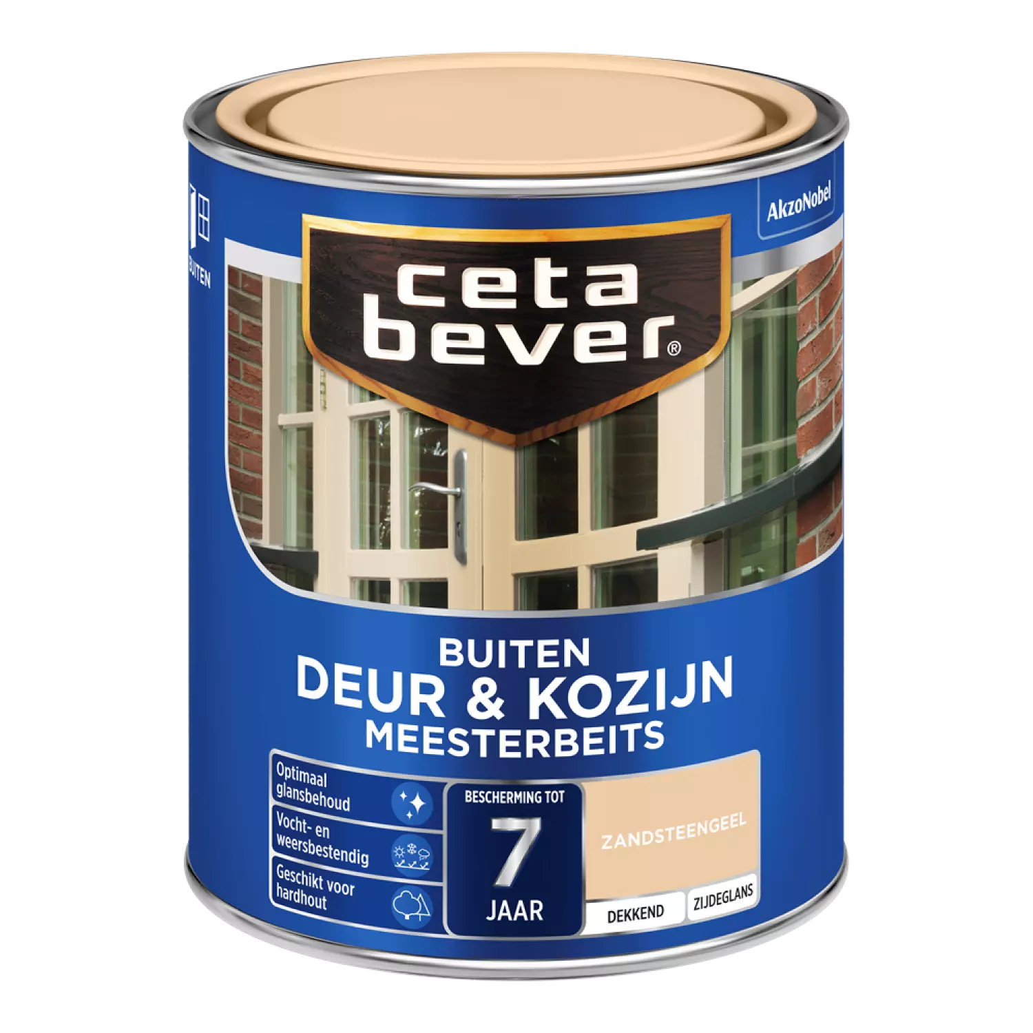 Cetabever Meesterbeits Deur En Kozijn Dekkend - Zandsteengeel - 0,75L afbeelding
