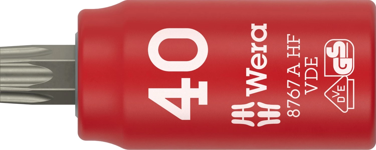 Wera 05005920001 8767 C VDE HF TORX® Zyklop Bitdop Geïsoleerd - 1/4"- TX 40