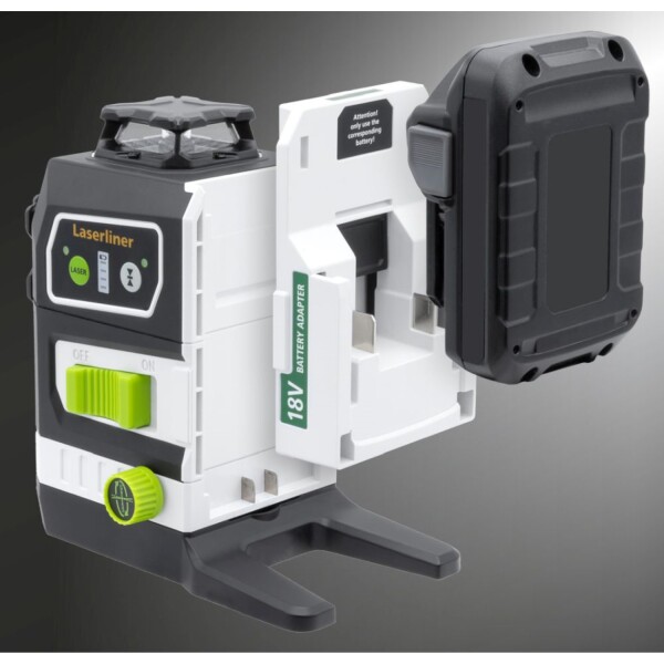 Laserliner PowerPlane-Laser 3G Multi-18V Kruislijnlaser In L-Boxx - 3 Lijnen - Groen - 60m - IP54 - Detailed view of the product