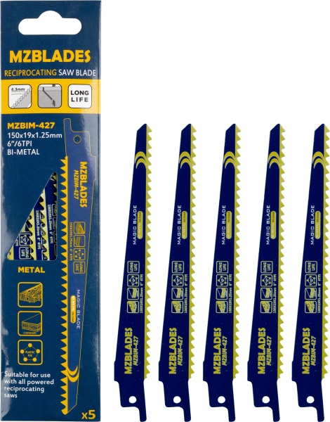 Multizaag MZBIM-427 Reciprozaagblad Bimetaal - 5 Stuks