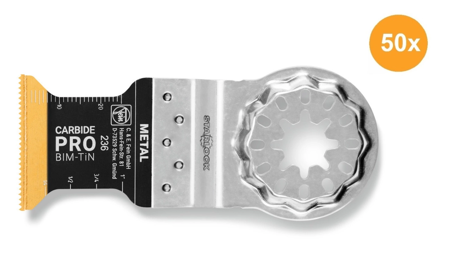 Fein 63502236250 E-Cut Carbide Pro Zaagblad (50st) - 35 X 45mm