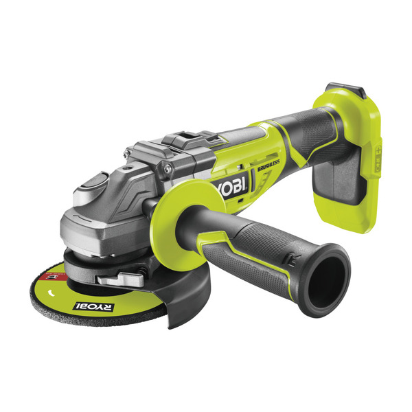 Ryobi R18AG7-0 ONE+ 18V Li-Ion Accu Haakse Slijper Body - 125mm - Koolborstelloos