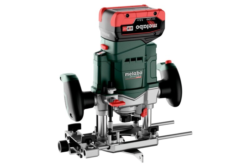 Metabo OFV 18 LTX BL 12 18V Li-ion Accu Bovenfrees Set (2x 5.5Ah Accu) In MetaBox - Detailed view of the product