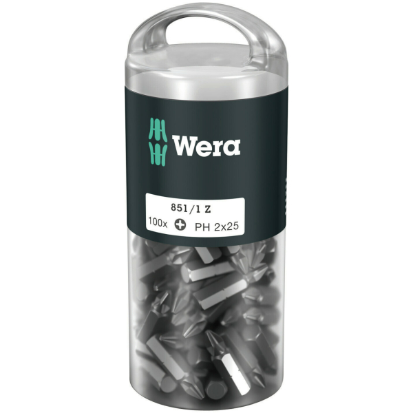 Wera 5072441001 1/4"Philips Bit - PH2 X 25mm (100st)
