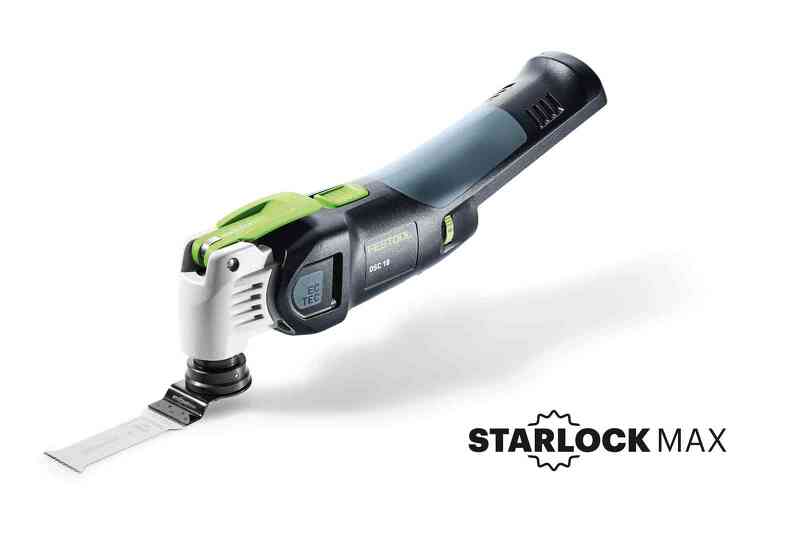 Festool VECTURO OSC 18 E-Basic 18V Li-Ion Accu Oscillerende Multitool Body In Systainer - Koolborstelloos - Detailed view of the product