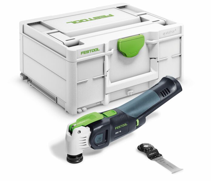 Festool VECTURO OSC 18 E-Basic 18V Li-Ion Accu Oscillerende Multitool Body In Systainer - Koolborstelloos EAN: 4014549361177