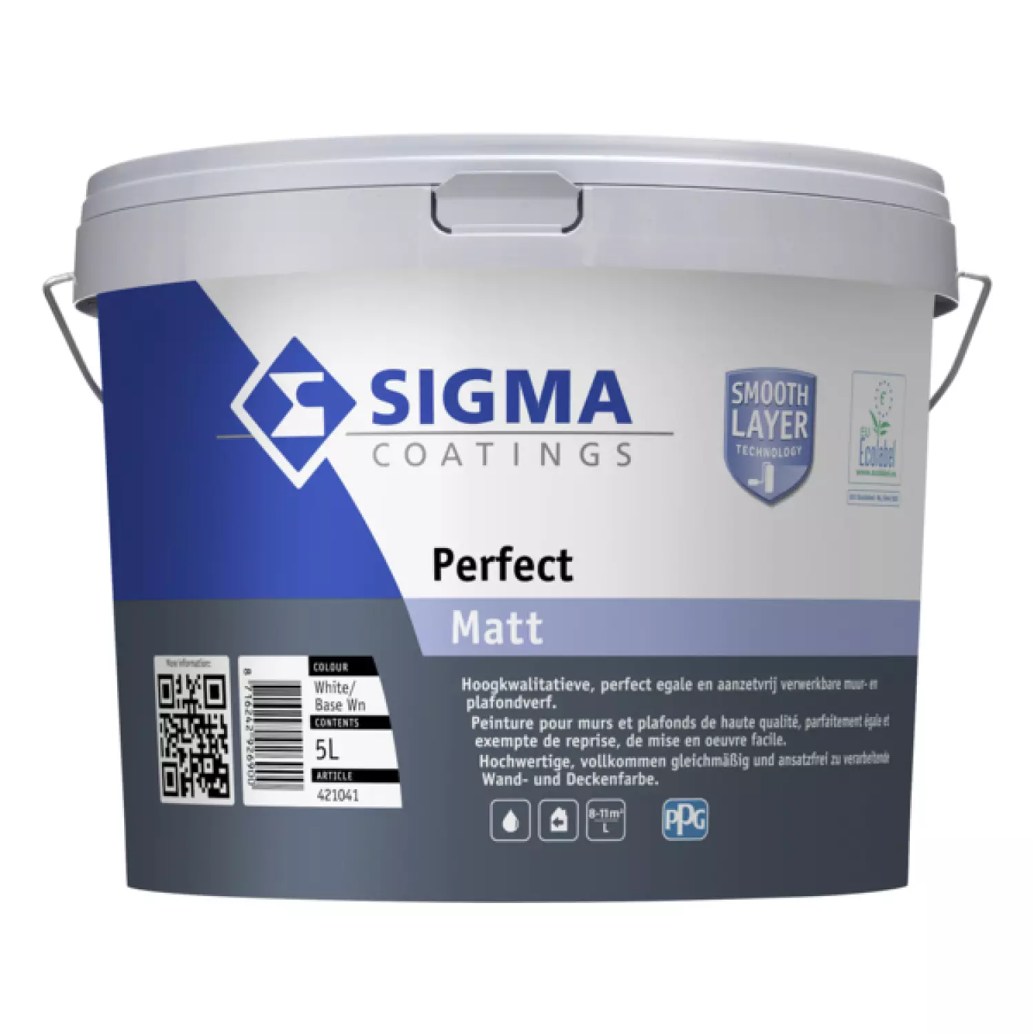 Sigma Perfect Matt - Op Kleur Gemengd - 5L - Muurverf