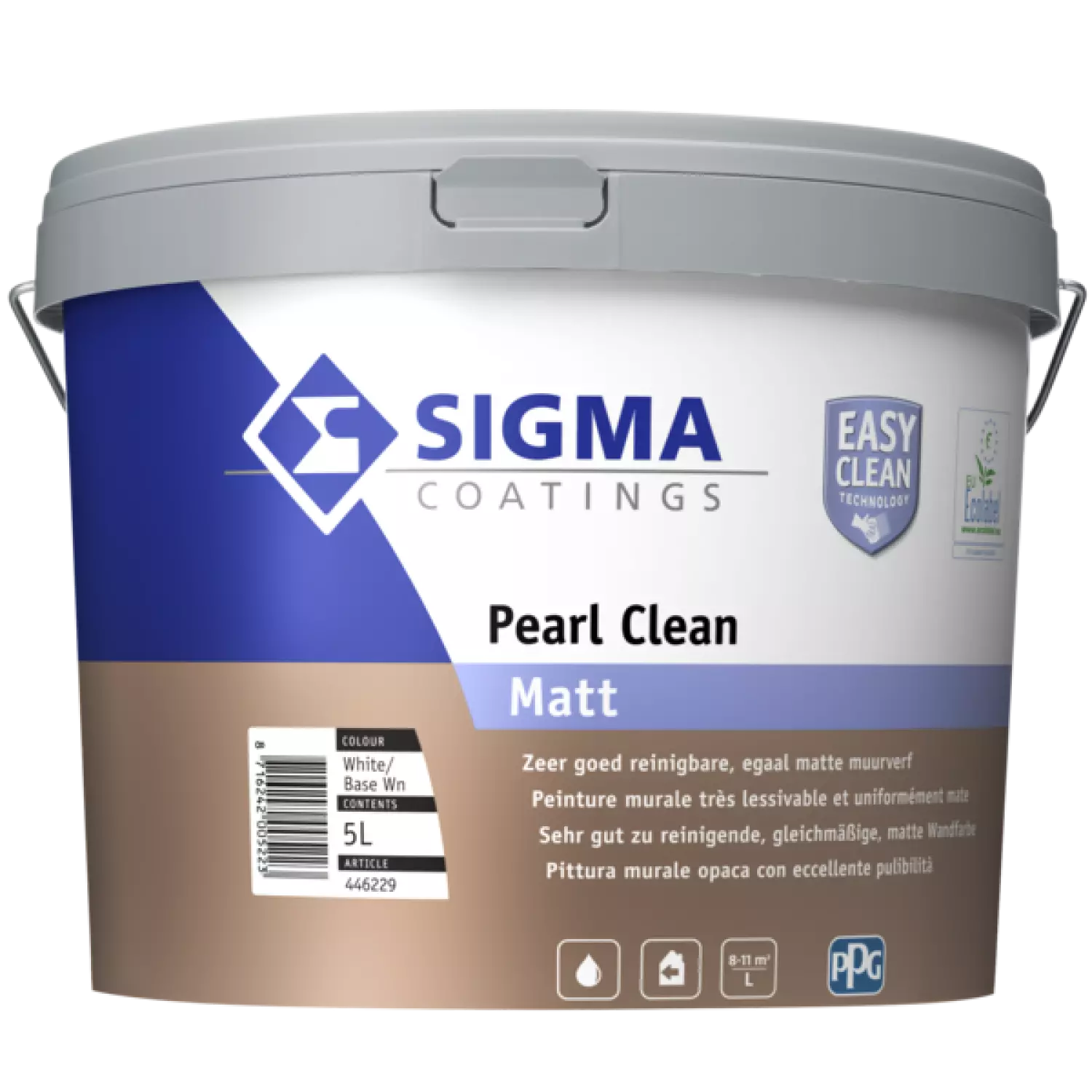 Sigma Pearl Clean Matt - Op Kleur Gemengd - 5L - Muurverf