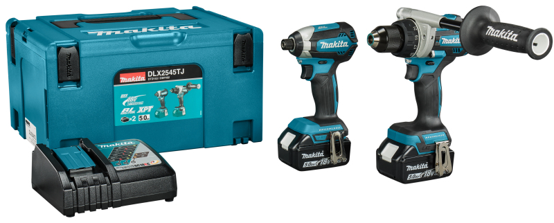 Makita DLX2545TJ 18V Li-ion Accu Boor-/schroefmachine (DDF492)&Slagschroevendraaier (DTD153) Combiset (2x 5.0Ah Accu) In Mbox - Detailed view of the product
