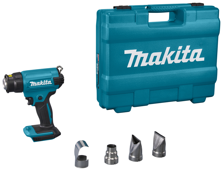 Makita DHG180ZK 18V Li-ion Accu Heteluchtpistool Body Met Accessoires In Koffer EAN: 88381760300