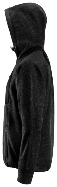 Snickers 8041 FlexiWork Fleece Trui Met Capuchon - Zwart - Maat XXL - Detailed view of the product
