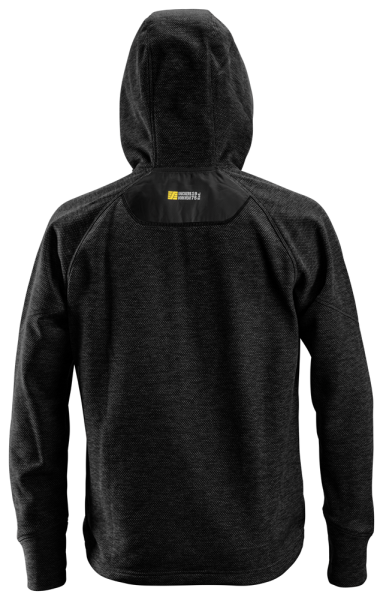 Snickers 8041 FlexiWork Fleece Trui Met Capuchon - Zwart - Maat XXL - Detailed view of the product