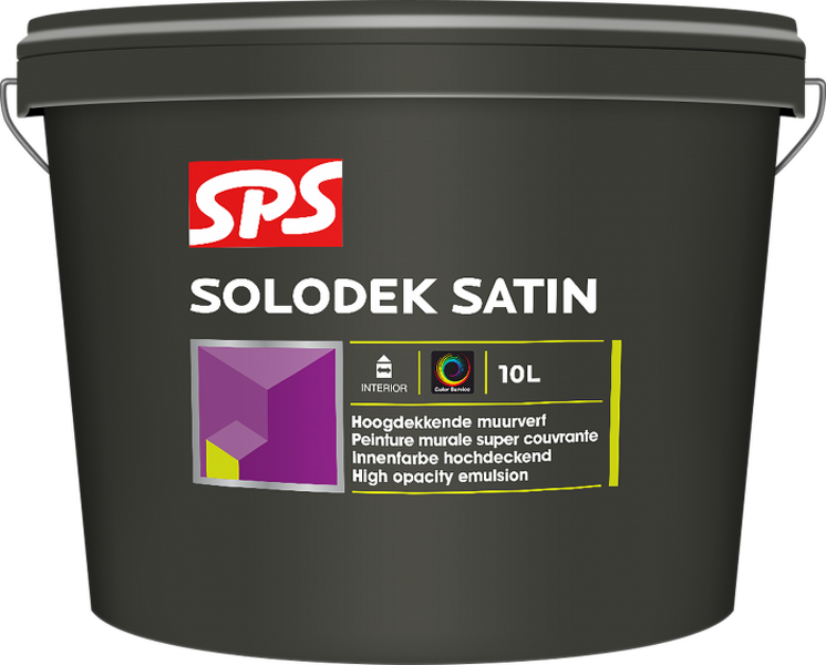 SPS Solodek Satin Muurverf 10 Liter