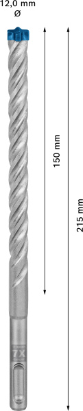 Bosch 2608900109 EXPERT Hamerboor SDS Plus-7X - 12x150x215mm - Detailed view of the product
