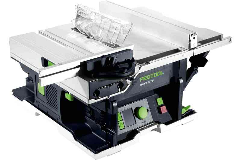 Festool CSC SYS 50 EBI-Basic 36V (2x18V) Accu Tafelcirkelzaag Body Incl. Accessoires - 168mm - Detailed view of the product