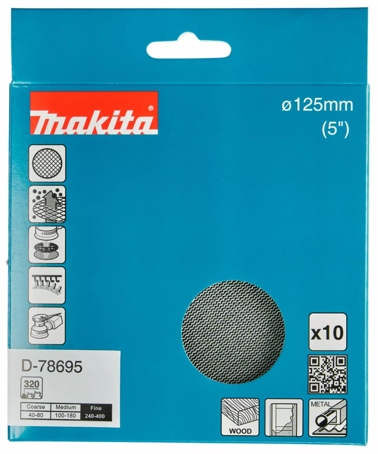 Makita D-78695 Schuurnet - 125mm K320 thumbnail 3