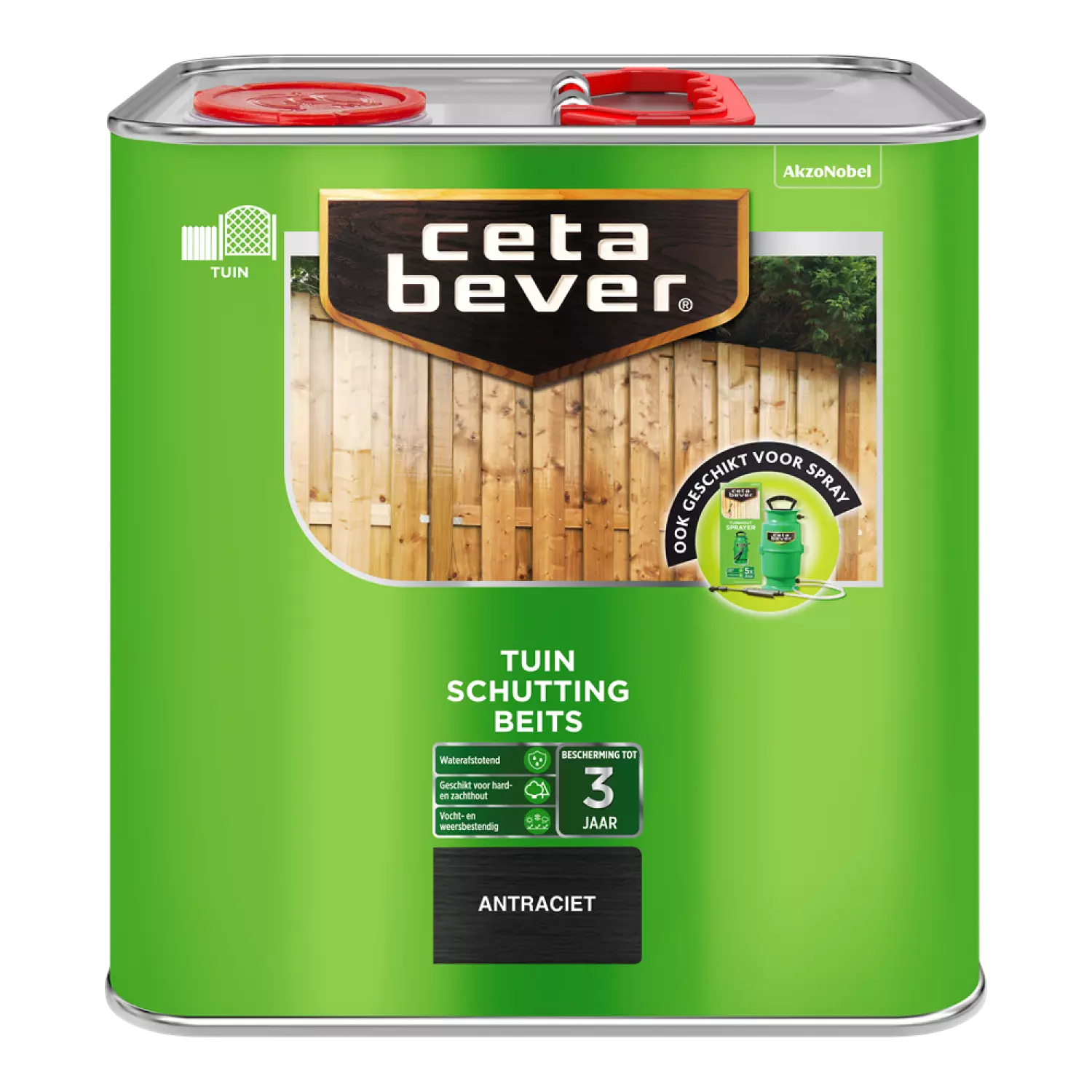 Cetabever Schuttingbeits - Antraciet - 2,5L