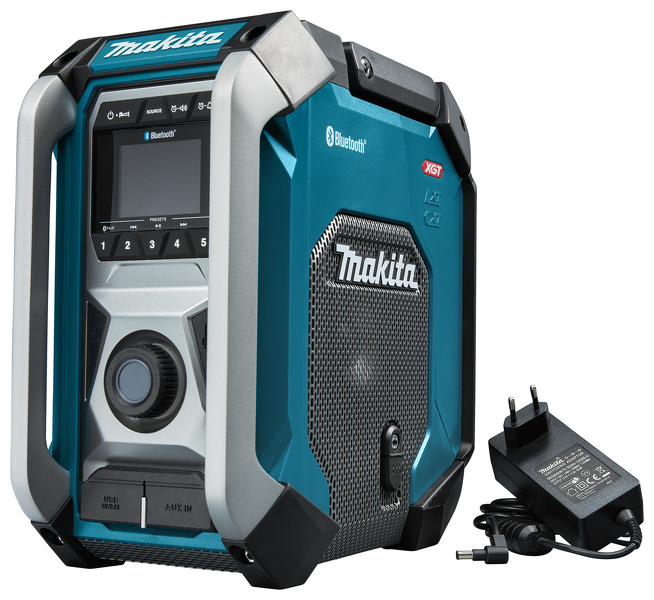 Makita MR006GZ XGT 40V Max Li-Ion Accu Bouwradio - FM/AM - Bluetooth - Werkt Op Netstroom&Accu EAN: 88381743150