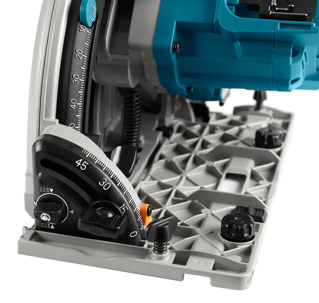 Makita DSP601ZJU2 36V (2x 18V) Li-Ion Accu Invalcirkelzaag Body In Mbox (AWS) Incl. Geleiderail - 20 X 165mm - Koolborstelloos - Detailed view of the product