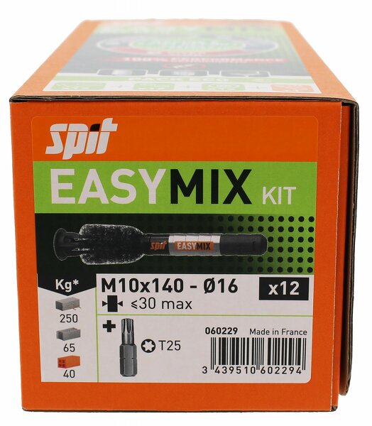 Spit 060229 Easy-Mix Chemisch Mechanisch Anker M10X40 - 12 Stuks - Detailed view of the product