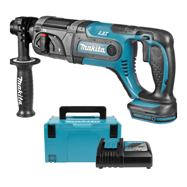 Makita DHR241RMJ 18V Li-Ion Accu SDS-plus Combihamer Set (2x 4.0Ah Accu) In Mbox - 2J afbeelding