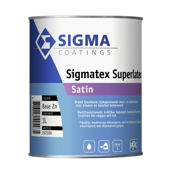 sigma sigmatex superlatex satin lichte kleur 1 ltr