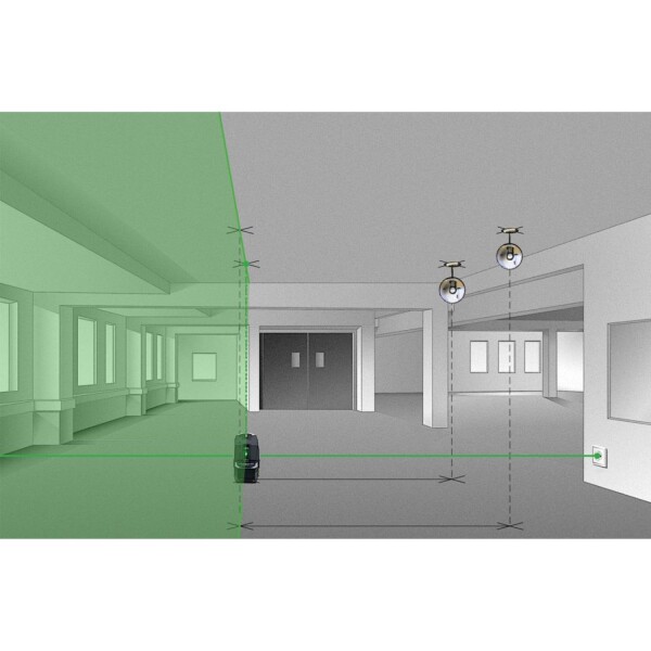 Laserliner MasterCross XPG Pro Kruislijnlaser In L-Boxx - 4 Lijnen - Groen - 55m - IP64 - Detailed view of the product