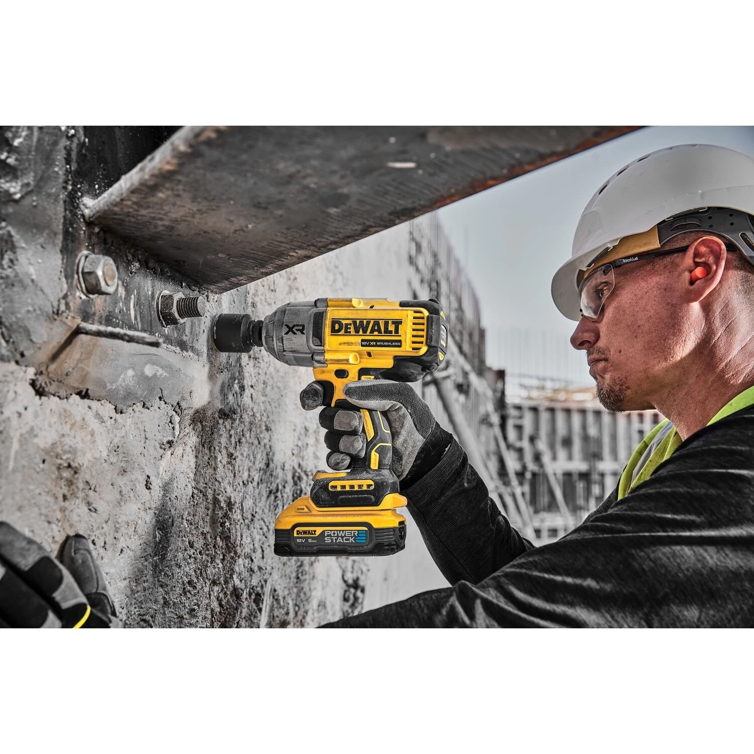 DeWALT DCF900H2T 18V Li-ion Accu Slagmoersleutel Set (2x 5.0Ah Accu) In TSTAK - 1898Nm - 1/2'' thumbnail 4