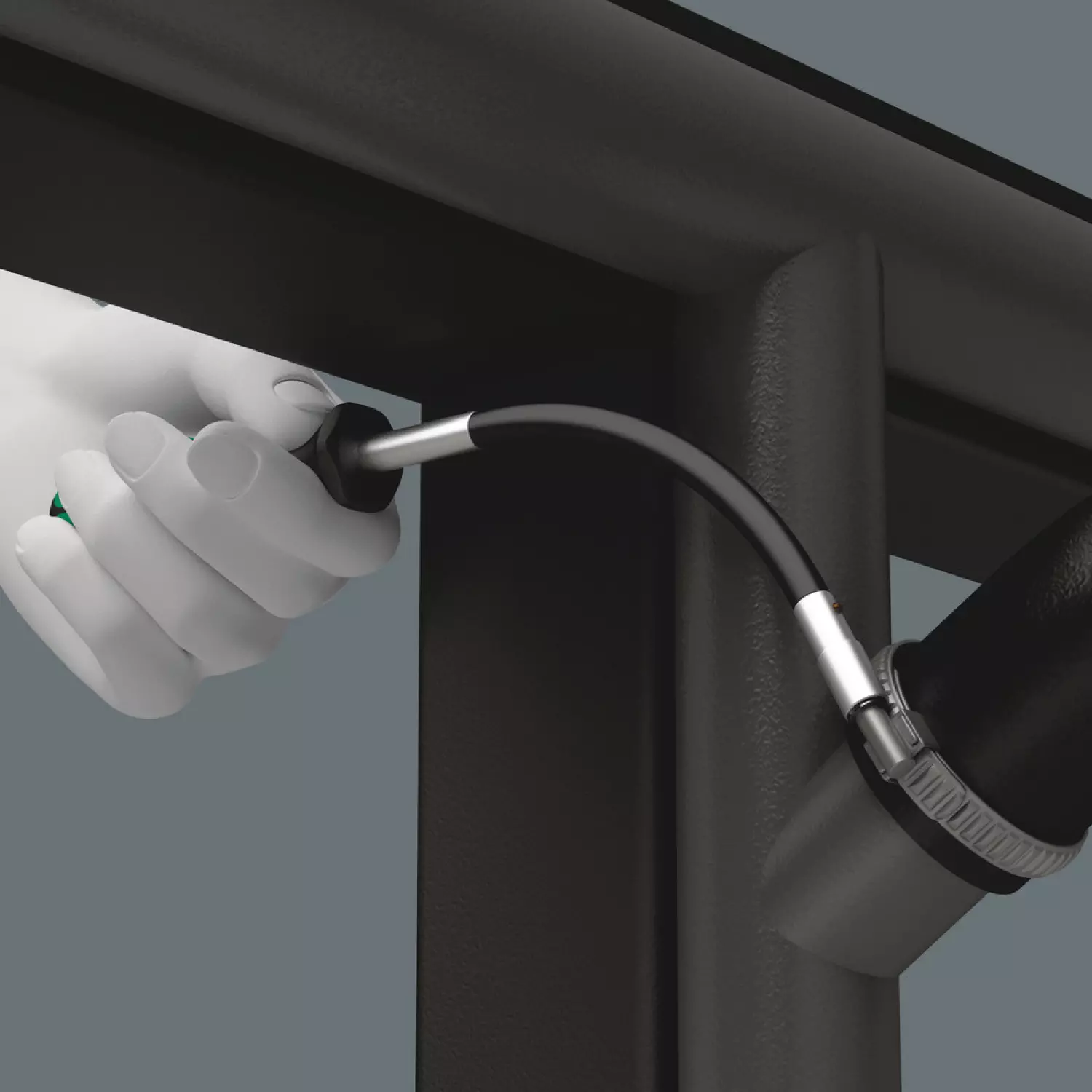 Wera 05028150001 Kraftform Plus Dopschroevendraaier Met Flexibele Schacht - Zeskant - 7 X 167mm thumbnail 3