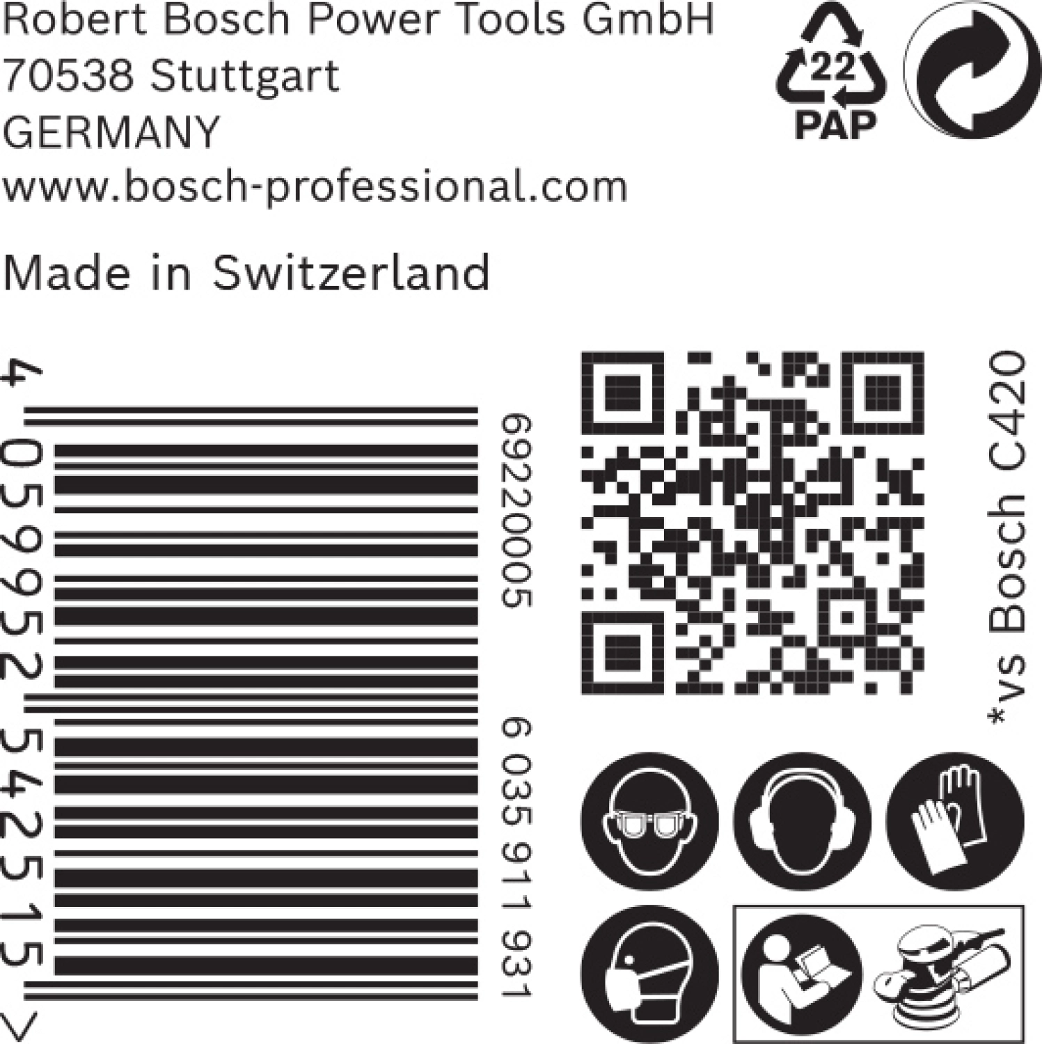 Bosch 2608900913 EXPERT Schuurvel C470 Best For Wood And Paint - 125mm - K180 - 8 Gaten (50st) thumbnail 3