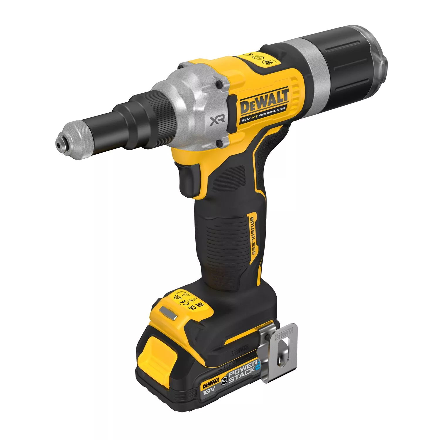 DeWALT DCF414E2GT 18V Li-ion Accu Blindklinknageltang Set (2x 1.7Ah Accu) In TSTAK - 6,3mm thumbnail 4