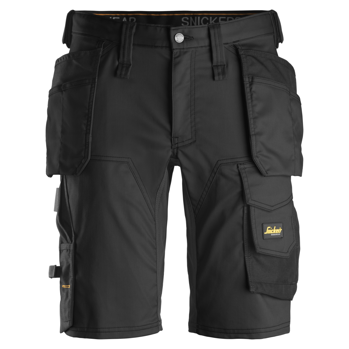 Snickers 6141 AllroundWork Stretch Korte Werkbroek met holsterzakken - Zwart